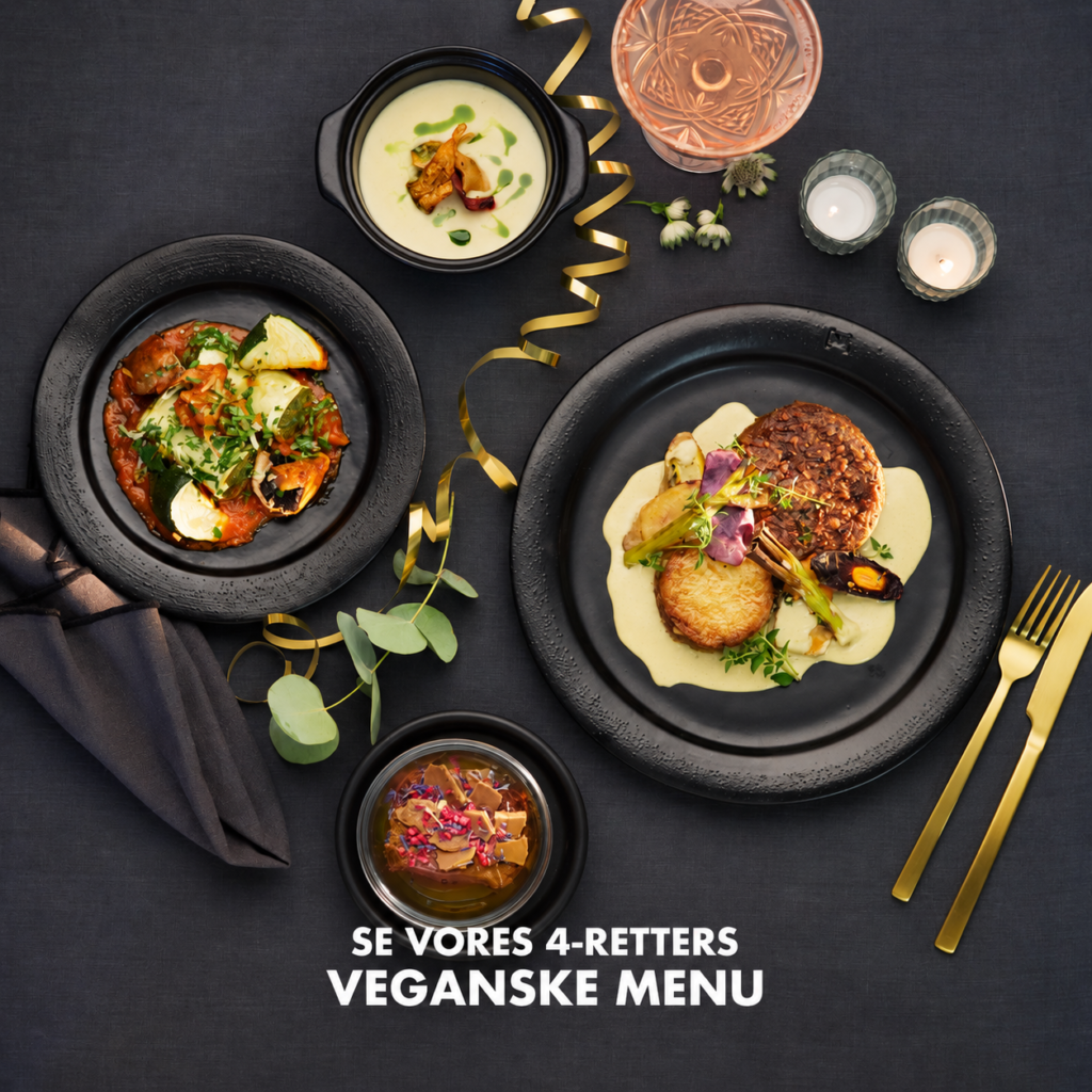 Lækker vegansk 4 retters nytårsmenu fra Homemate